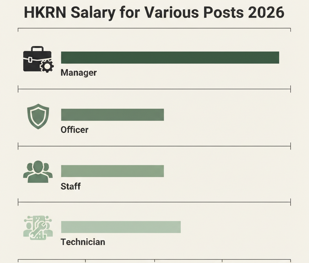 HKRN salary 2026 overview for various posts with salary slip details