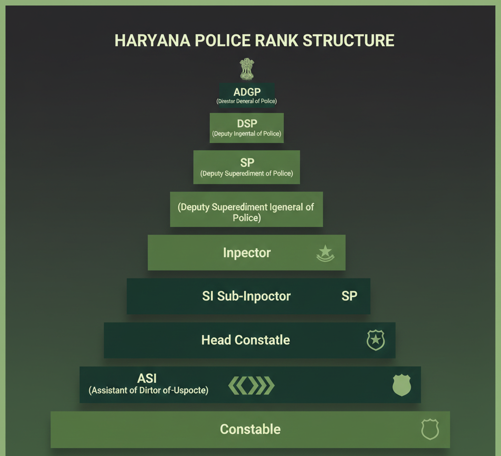 Haryana Police ranks structure from Constable to higher posts 2026