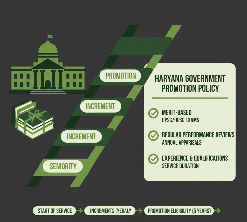 Promotion timeframes in Haryana government jobs