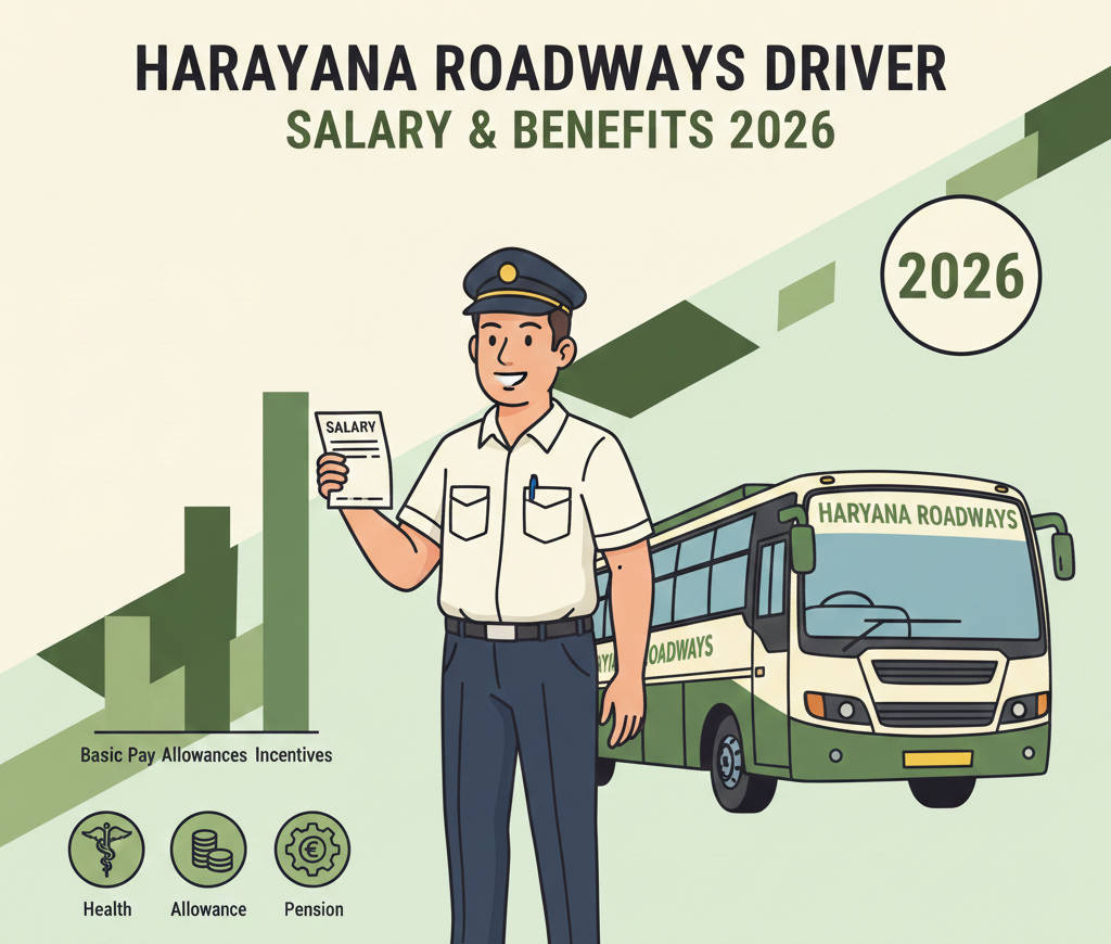 Haryana Roadways driver salary 2026 pay, benefits and latest updates