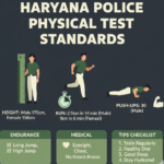 Haryana Police physical test standards 2026 height running requirements