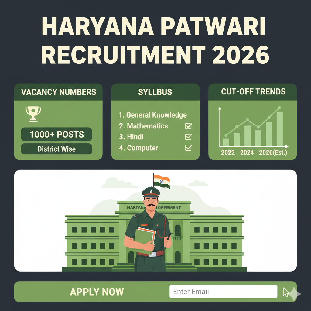 Haryana Patwari Recruitment 2026 vacancy syllabus cut-off trends guide