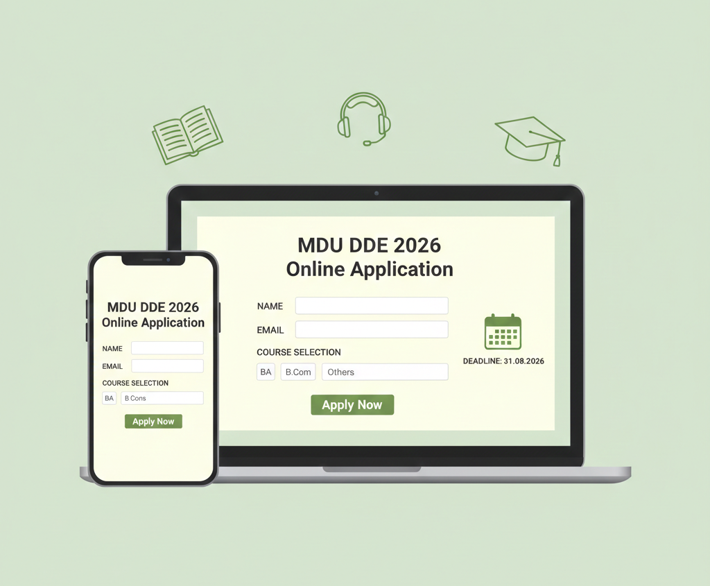 MDU Distance Education (DDE) 2026 overview with courses, fees and online form