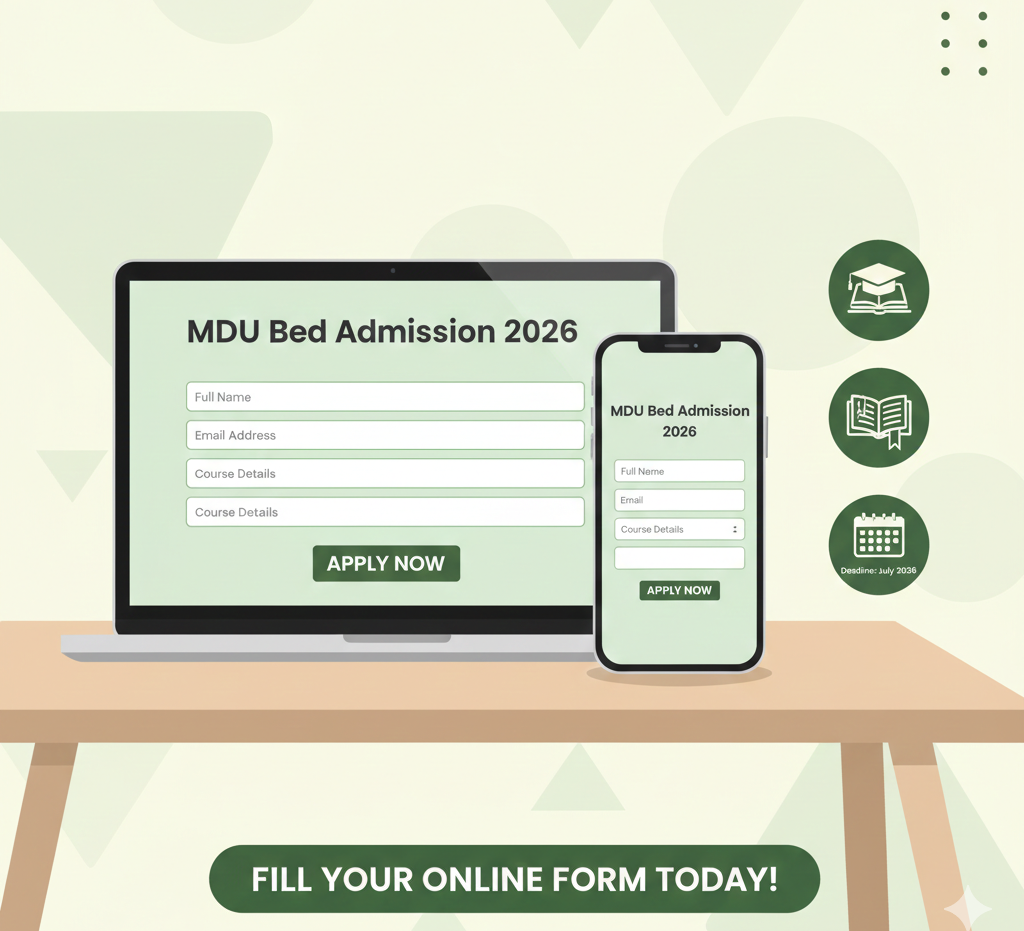 MDU B.Ed Admission 2026 overview with online form, fee structure & guide